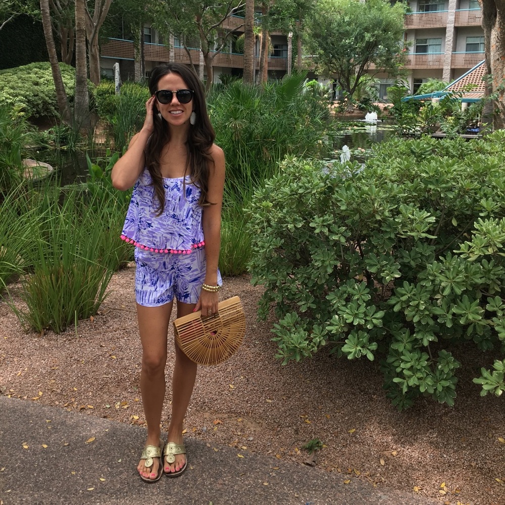 Lily Pulitzer Purple Pom Pom Coordinate Set
